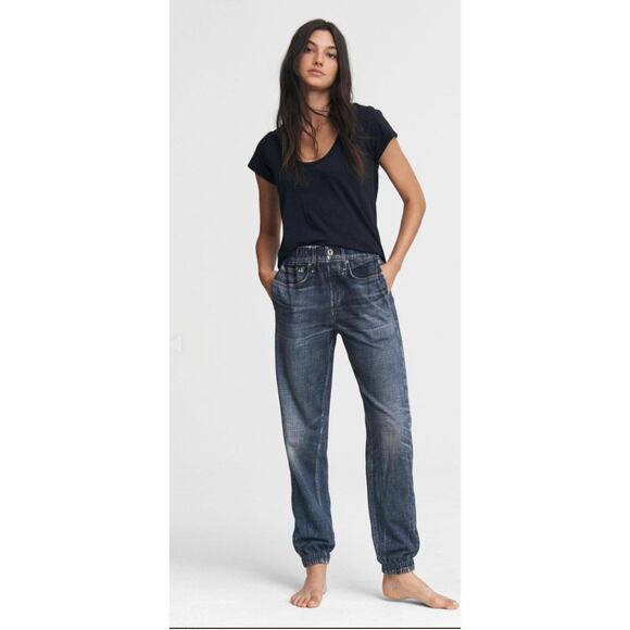 Rag & Bone Merest Miramar Pull On Jogger Pants Dark Wash Size XS (New)